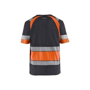 BLAKLADER - 342110309653XL T-shirt Gris moyen/Orange haute visibilité-EAN 7330509815410 HI-VIS WORKWEAR - Product Image 2