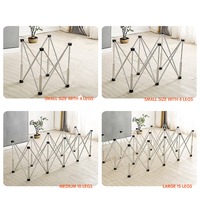 Support de table d'établi en aluminium personnalisé support de table d'établi à pieds pliants avec 15 pieds