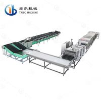 5 T/h SUS304 Avocado Citroen Aardappel Fruit Wassen Waxen Drogen Gewicht Sorteren Machine Lijn