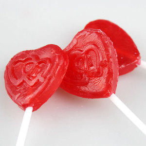 Sucettes Halal <span class=keywords><strong>en</strong></span> <span class=keywords><strong>forme</strong></span> <span class=keywords><strong>de</strong></span> cœur pour la Saint-Valentin emballées dans un sac dans des bonbons durs vente directe d'usine - Product Image 2