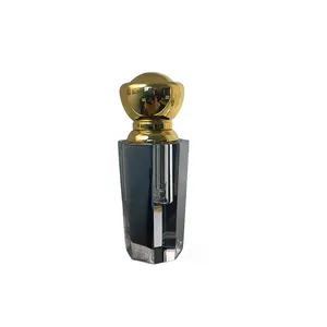 Mode Luxus Oud Parfüm Öl Kristall flasche mit Gold Zamak Kappe