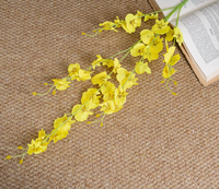 Anggrek Wenxin Dekoratif Buatan Tangan, Bunga Phalaenopsis Artifisial untuk Pernikahan, Thanksgiving, Tahun Baru, Gaya Eropa, Plastik