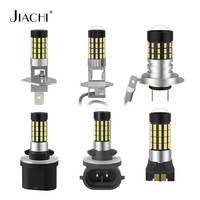 Feux antibrouillard LED H1 H3 3014, 54 LED, 6000-6500K, DRL pour voiture, 24V, ampoule de conduite universelle en aluminium pour voitures et camions