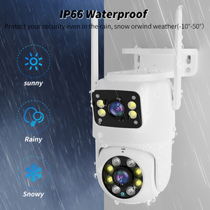Z 4mp 4k double objectif AI caméra de sécurité wifi intelligente étanche ip 66 extérieur audio bidirectionnel cctv camer - Product Image 3