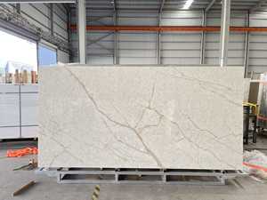 Panneaux de mur en pierre artificielle polie à motifs haut de gamme, dalles de 1200x2400 mm, dalle en pierre frittée brillante - Product Image 3