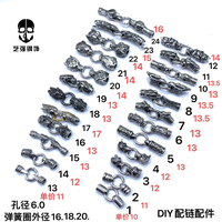 2025 toutes sortes de Style rétro 6mm trou en acier inoxydable Double tête d'animal fermoir pour la fabrication de bijoux