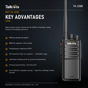 Nuevo Modelo TK-2200 Radio DMR Impermeable IP67 con Repetidor, Radio de Largo Alcance 20KM, Ideal para Túneles - Product Image 6