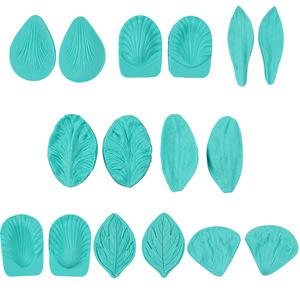 Venda muitos tipos de moldes de silicone de folhas de pétalas de flores, moldes de chocolate, argila, bolos açúcar e ferramentas decorativas - Product Image 4