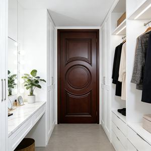 Puertas Interiores Modernas y Contemporáneas de Madera Maciza y Polímero Impermeable con Acabado para Dormitorio, Hotel y Baño - Product Image 4