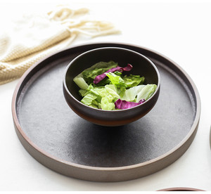 Vaisselle en céramique de luxe élégante en grès grossier avec incrustations dorées grises européennes, assiettes à steak, assiettes à pâtes, assiettes à dessert, ensemble de vaisselle pour - Product Image 4