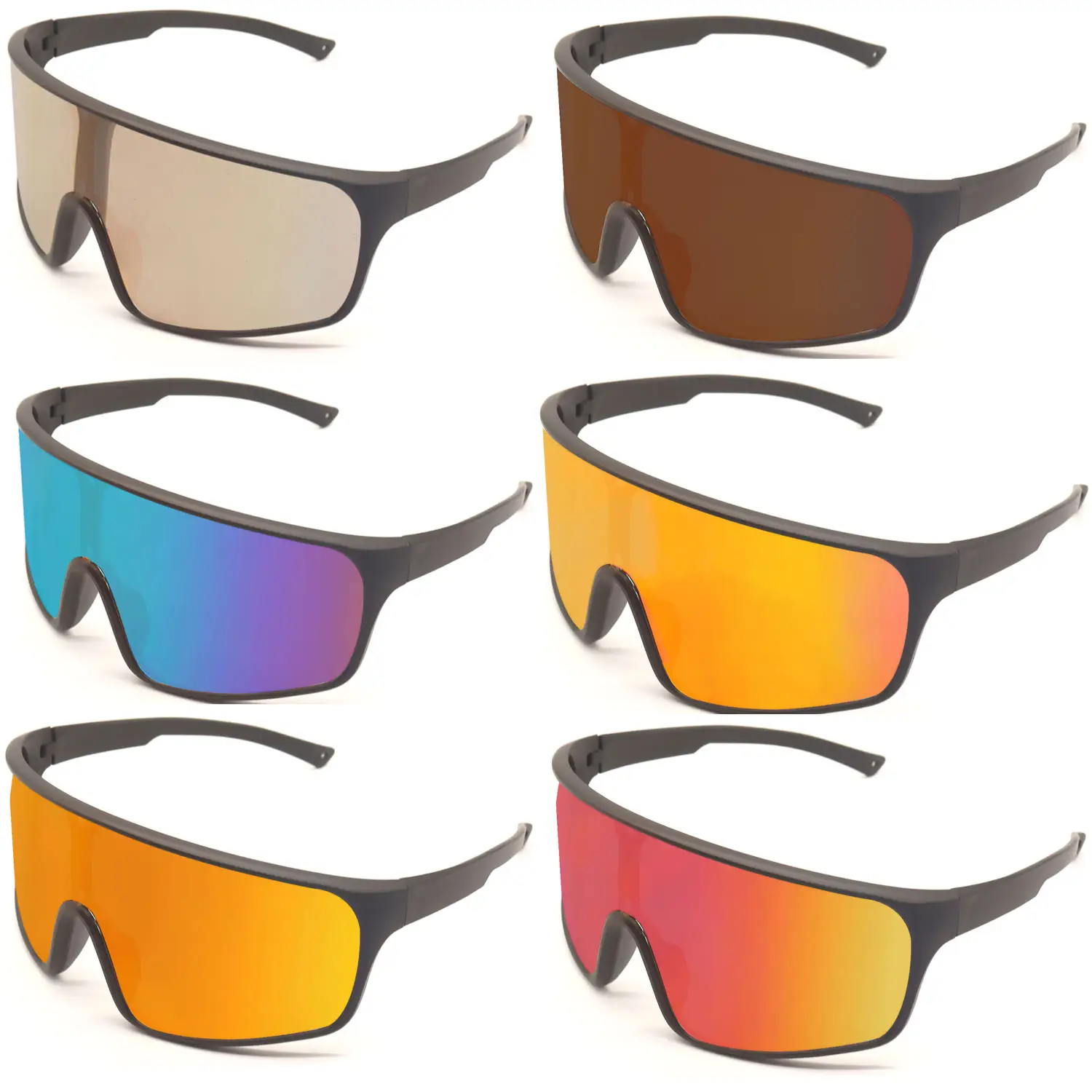 Kacamata sepeda olahraga, terpolarisasi luar ruangan ukuran besar 100% bersepeda perlindungan UV kacamata sepeda berkendara kacamata bersepeda photoromik