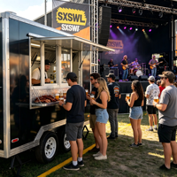 Nuevo Remolque Móvil para Café, Carritos de Comida y Remolques de Comida Totalmente Equipados, Camioneta de Pizza, Helados, Hot Dogs, Barbecue
