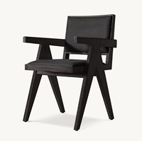 Sassanid OEM Meilleure vente Salle à manger américaine au design moderne et contemporain Jacob Fauteuil de salle à manger en tissu encadré