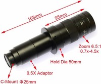 High Resolution Video Microscope Camera Kit for USB 1080P Digital Industry Monocular Magnifier C-mount Zoom Lens Soldering PCB