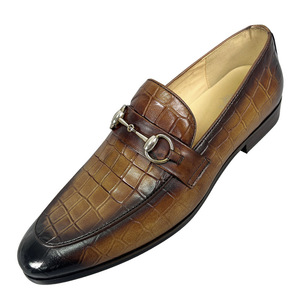 Mocasines de Cuero Genuino para Hombre, Punta Cuadrada, Sin Cordones, Antideslizantes, para Oficina, Carrera, Todas las Temporadas, Zapatos de Vestir - Product Image 4