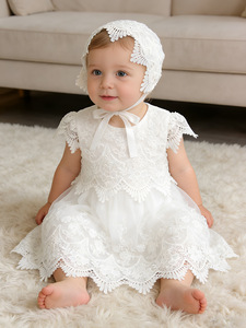 New Fashion Baby <strong>Girl</strong> Baptism Dress Off-White Lace <strong>Christening</strong> Formal Gown <strong>Girls</strong> Wedding Dress <strong>Outfit</strong> - Product Image 1