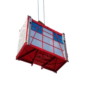 Construction Rack And Pinion Elevator Sc200/200 0-34m/Min Speed Passenger And Material Hoist