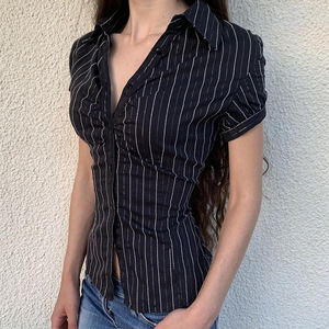女式夏季休闲条纹衬衫 - Product Image 2