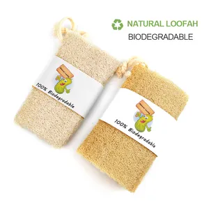 Op Maat Gemaakte Natuurlijke Eco-Vriendelijke Composteerbare Gecomprimeerde Douche Reiniging Organische Exfoliërende Wasspons Loofah