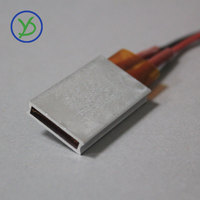 35*21mm 12V 24V 220V Élément Chauffant PTC Chauffe Thermostat Plaque Chauffante PTC Chauffe Avec Coque En Aluminium Chaleur Plaque De Résistance