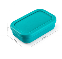 Ensemble de boîtes à lunch bento en silicone sans BPA, 100% de qualité alimentaire, conteneur de stockage pour l'emballage des aliments