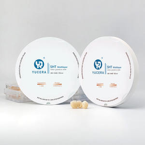 Disco in <span class=keywords><strong>Zirconia</strong></span> di Alta Qualità Marca SHT Yucera per Fresatrici Dentali e Sistemi CAD CAM, Disco Grezzo in <span class=keywords><strong>Zirconia</strong></span> Dentale - Product Image 3