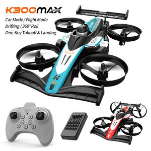 รถแข่ง SJY-K300 MAX RC บังคับวิทยุ 2.4G ใช้ได้ทั้งบนบกและในอากาศ ของเล่นโดรนควอดคอปเตอร์บังคับวิทยุ ดีไซน์ 2-in-1 หมุนได้ 360 องศา °   ของเล่นกลิ้งได้ - Product Image 1