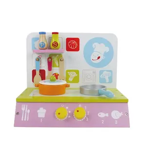 Small Order Mini Table Play Set Cooking Toy Set kids Wooden Kitchen Toy
