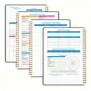 Planificador de Presupuesto Familiar Personal con Espiral A5, Bonito Cuaderno de Planificación de Cuentas para Comercio Electrónico Transfronterizo, para Escribir en la Escuela - Product Image 4