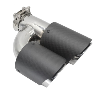 2 Piezas de <span class=keywords><strong>Tubo</strong></span> de <span class=keywords><strong>Escape</strong></span> de Fibra de Carbono Mate Modelo M con Puntas Dobles para Silenciador Trasero <span class=keywords><strong>Akrapovic</strong></span> para Sistema de <span class=keywords><strong>Escape</strong></span> de Automóvil - Product Image 4