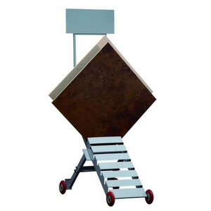 Estante de exhibición de muestra de azulejos de piedra Soporte de exhibición de azulejos giratorio de granito de cerámica giratorio de metal - Product Image 5