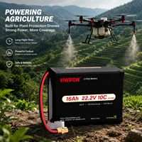 بطارية طائرة بدون طيار صناعية OEM، 6S 22.2V 16Ah 10C، بطارية طويلة الأمد لطائرات الرش الزراعية وطائرات الرش في المزارع