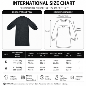 Vestido <span class=keywords><strong>Midi</strong></span> Casual para <span class=keywords><strong>Mujer</strong></span>, Minimalista, Cuello Redondo, Manga Larga, Holgado, con Bolsillos, Suave y Elástico - Product Image 4