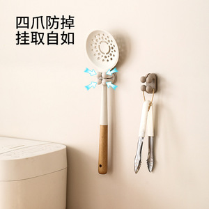 FaSoLa Multi Purpose Silicone Wall Hooks Punch Free Round Shape Universal For Kitchen Office Storage - Product Image 2