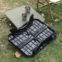 Table pliante portable ultra-légère en alliage d'aluminium pour l'extérieur, réglable en hauteur, idéale pour le camping, les pique-niques et les voyages en moto