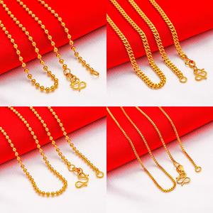 Collar de cadena torcida de serpiente chapada en oro de 24K para mujer, joyería de oro de Dubái con perla, latón, cobre, latón, patrón de forma única - Product Image 4