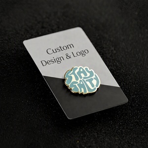 Custom Make Promotion Hard Enamel Pins Custom Soft Enamel Backing Card