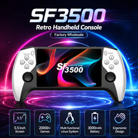 Console de Jeu Portable Rétro SF3500 avec Écran 5,5 Pouces, Plus de 20000 Jeux, Système Linux Multifonctionnel, Batterie 3000 mAh, Conception Ergonomique, Direct Usine