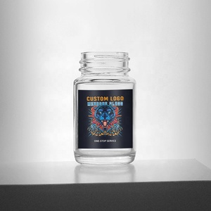 Tùy chỉnh bao bì logo con kháng dày tường hình tròn 45ml bé jeeter lọ thủy tinh với màu đen cr nắp - Product Image 3