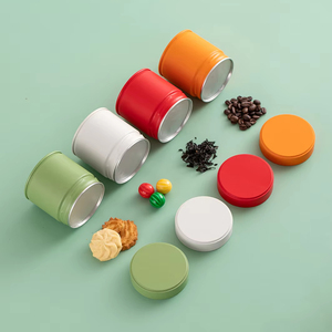 RTS 60*70mm Tin <strong>Can</strong> 50g Matcha <strong>Coffee</strong> and Tea Power Packaging Airtight Matte Screw Lids 3.5 OZ Tin Metal Round <strong>Cans</strong> - Product Image 1