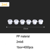 Pot de peinture acrylique non toxique multifonctionnel de 5ml, récipient de stockage transparent pour enfants, cours d'art, peinture sur toile.