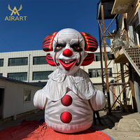 Personnage de clown gonflable personnalisé en tissu Oxford pour Halloween, spectacle théâtral, accessoire de spectacle, ballon de clown gonflable