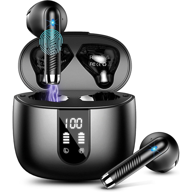Free Sample waterproof Wireless Earbuds Bluetooth 5.3 Headphones Deep Bass Bluetooth Earbuds with 4 Mics In-ear Headphones
