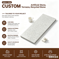 Dalle de terrazzo sans résine, non toxique, excellente qualité, prix compétitif, revêtement de sol en terrazzo artificiel, matériau cimentaire