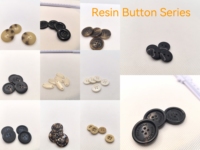 Botones de Resina Color Beige Marrón con Puntos Mate de 36 mm, Personalizados, para Prendas Formales y Casuales