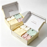 Boîte d'emballage en papier recyclable personnalisable pour jouets de bébé, bavoirs, biberons, sucettes, chaussettes – Prix usine, vente en gros