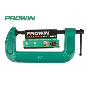 Prowin Oem/odmヘビーデューティーツール34 68インチ可鍛性Cクランプ軽量木工Gクランプ