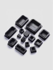 Bouchon de Tube carré en gros, 45x45mm, Insert en plastique, bouchons de trou de finition pour clôture, Post, couvercle de Tube, chaise noir - Product Image 2