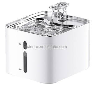 Meistverkauftes Haustierprodukt <span class=keywords><strong>2026</strong></span> Aufladbarer Katzen-Trinkbrunnen Edelstahl 4,2L/142oz Leiser Intelligenter Haustier-Wasserspender - Product Image 1