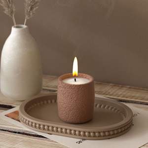 แม่พิมพ์ซิลิโคนแผ่นยิปซั่มอโรม่าถาดลูกปัดทรงรีแบบทำมือแม่พิมพ์เรซินสำหรับตกแต่ง - Product Image 2